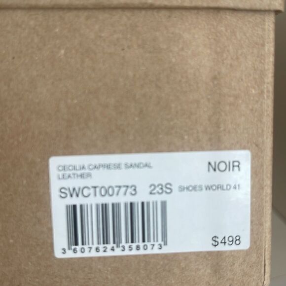 Zadig & Voltaire Leather sandal Cecilia Caprese black heeled sandal Size… - Picture 10 of 17
